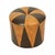 Textile Vintage Round Pouf in Two-Tone Skai, 1960s For Sale - Image 7 of 12