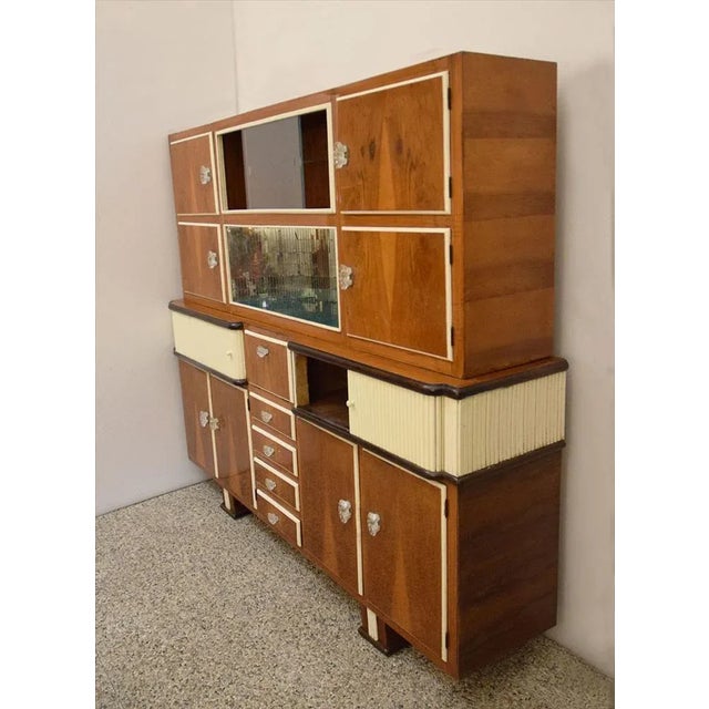Mid-Century Modern Italian Wooden Cabinet, 1950s For Sale - Image 3 of 13
