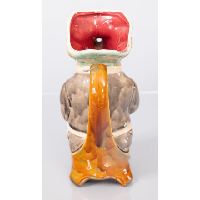 19th Century French Onnaing Majolica Pig Waiter Pitcher For Sale In Houston - Image 6 of 9