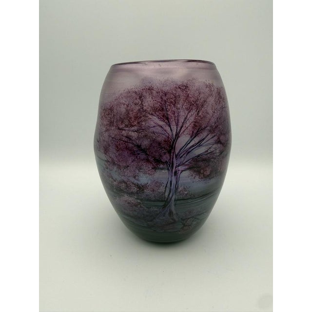 Hand-Painted Studio Glass Vase by Hans Jürgen Richartz, 1980s For Sale - Image 15 of 15