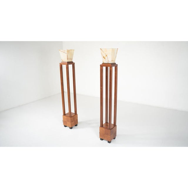 Glass Ingrid Floor Lamps by Michael Graves for Sawaya and Moroni, 1987, Set of 2 For Sale - Image 4 of 14