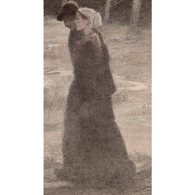 Fernand Louis Gottlob, La Promise, Lithograph on Paper For Sale - Image 3 of 10