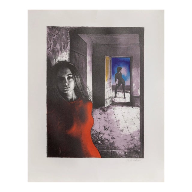 Dancers in an Abandoned House Ii, Sandu Liberman Lithograph, Signed in Pencil For Sale
