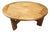 Danish Round Oak Coffee Table, 1960s For Sale