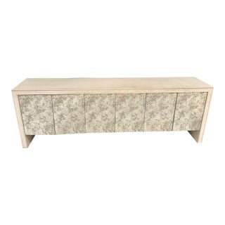 Century Furniture Modern Antique Mirror Wythe Six Door Credenza For Sale
