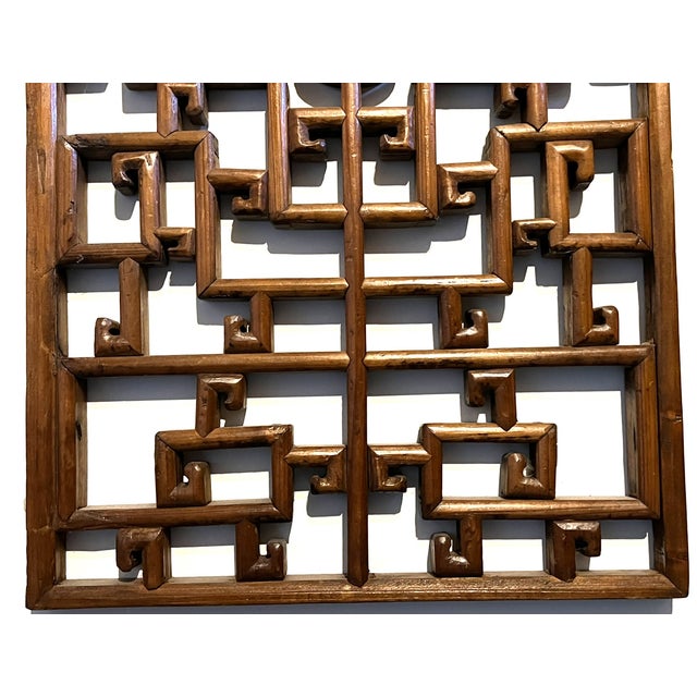 19th Century Small Antique Lattice Panel For Sale - Image 5 of 8