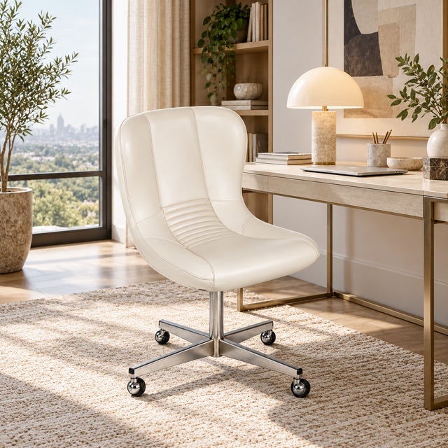 White Vintage Italian Swivel Chair in White Leather and Chrome by Gastone Rinaldi for Rima, 1960s For Sale - Image 8 of 11