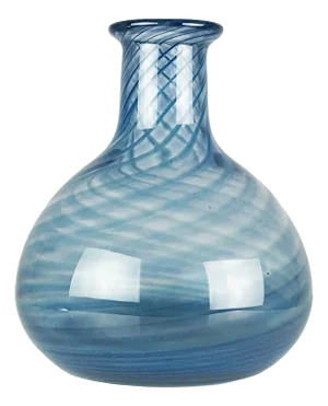 Blue & Clear Murano Glass Vase from Barovier & Toso, 1960s