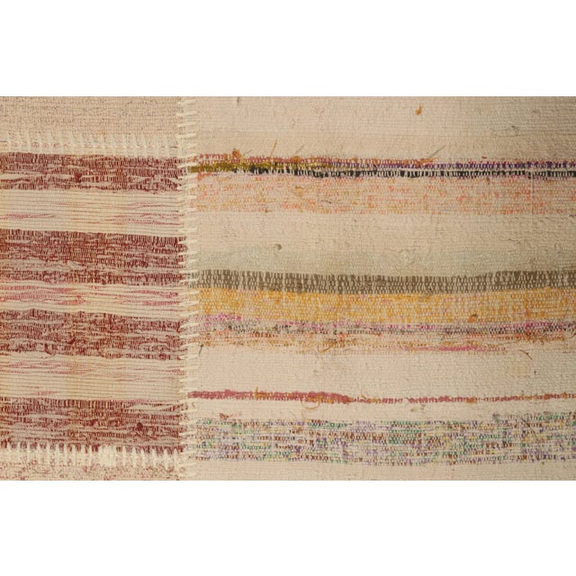 Rug & Kilim’s Patchwork Kilim Runner in Polychromatic Stripes For Sale In New York - Image 6 of 6