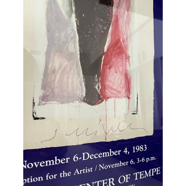 Rare limited edition signed 1983 exhibition poster from an exhibit of the works of Native American artist Fritz Scholder...