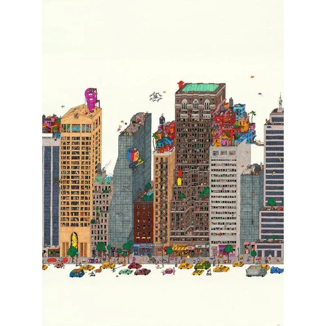 This beautiful intricate, rotring pen and markers on paper, on 350gsm colorset white paper. This piece is framed on a...