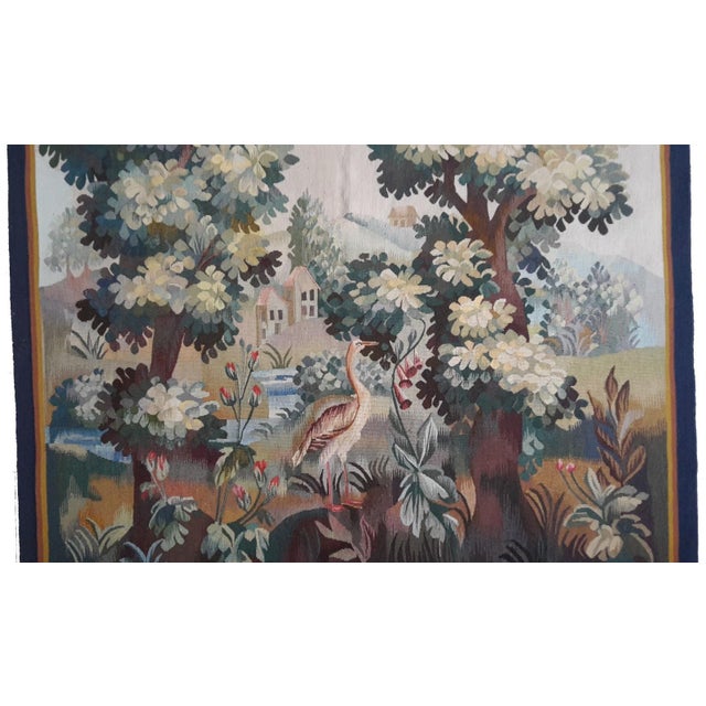 Traditional Tapestry With Bird and Trees For Sale - Image 3 of 9