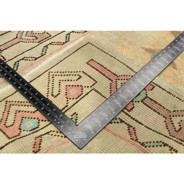 Vintage Turkish Oushak Rug - 03'01 X 05'06 For Sale In Dallas - Image 6 of 11