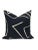 Graffito Pillow Cover in Onyx Black For Sale