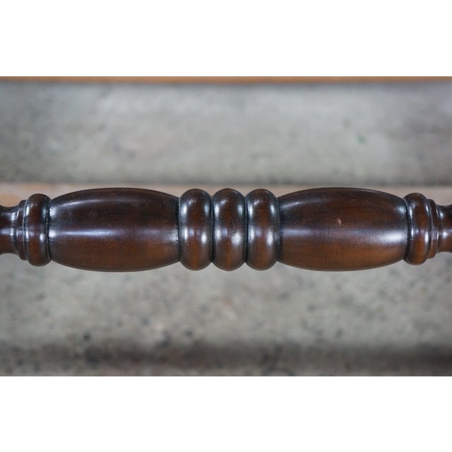 Brown Antique Early American Colonial Style Mahogany 4 Post Acorn Finial Full Size Bed For Sale - Image 8 of 18