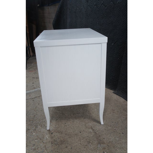 Late 20th Century Pair of Tobi Fairley for Woodbridge Petite Sarah Carrara Bedside Chests Nightstands For Sale - Image 12 of 12