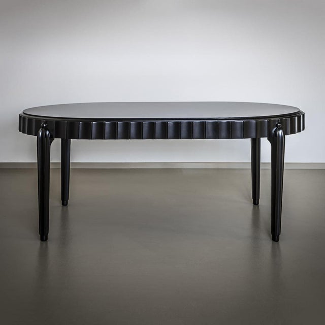 1930s Art Deco Dining Room Set, Italy, 1930s, Set of 8 For Sale - Image 5 of 10