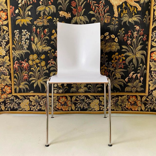 Danish Green & White Side Chair by Erik Magnussen for Engelbrechts, 1990s For Sale - Image 15 of 18