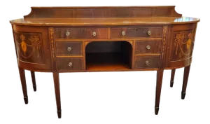 Early 20th Century Buffet Sideboard Mahogany Vintage Sheraton Style