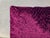 Knife edge, cut velvet fabric pillow in a saturated Fuchsia tone. The texture features an irregular embossed like pattern,...
