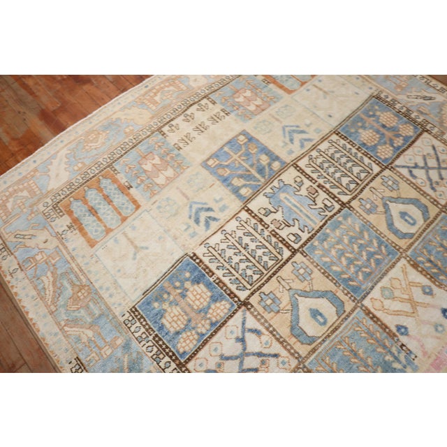 Early 20th Century Zabihi Collection Vintage Garden Box Persian Bakhtiari Rug - 6' x 8'4" For Sale - Image 5 of 10