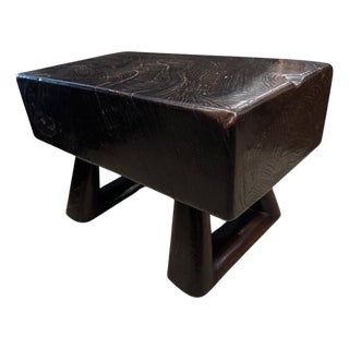 Andrianna Shamaris Impressive Side Table or Small Bench For Sale