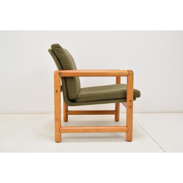 Brown Mid-Century Armchair, Former Czechoslovakia, 1970s For Sale - Image 8 of 16