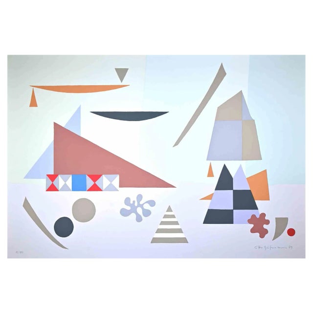 Otto Hofman, Abstract Composition, Screen Print, 1989 For Sale