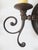 Metal Vintage Bordeaux Bronze Rust Finish Wall Sconces - Set of 3 For Sale - Image 7 of 15