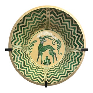 21st Century Large Spanish Lebrillo Deer Bowl For Sale