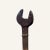 1930s Large Decorative Industrial Mounted Cast Iron Wrench For Sale - Image 4 of 4