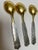 Art Nouveau 1940s Epb Sweden Silver Plate Demitasse Spoons- Set of 4 For Sale - Image 3 of 4