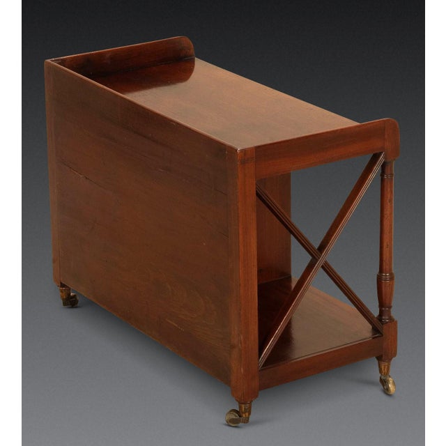 Early 19th Century Low Regency Mahogany Open Front Canterbury Table, 1820s For Sale - Image 5 of 10