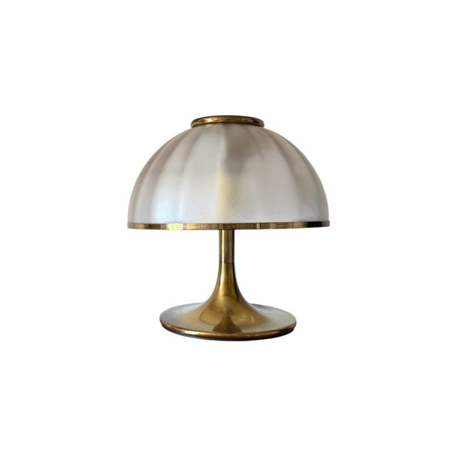 Mushroom Murano Blown Glass Table Lamp from F. Fabbian, Italy, 1970s For Sale - Image 6 of 9