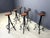 Vintage Brutalist Wrought Iron Bar Stools, 1970s, Set of 6 For Sale - Image 13 of 17