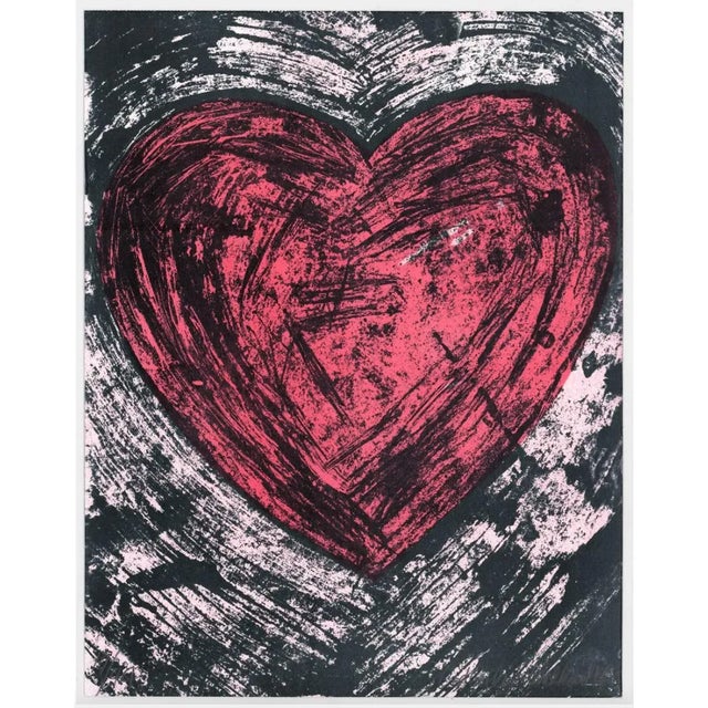 Jim Dine style litho by Maryland artist Cid Collins Walker. Pencil signed, dated and numbered 17 of 49.