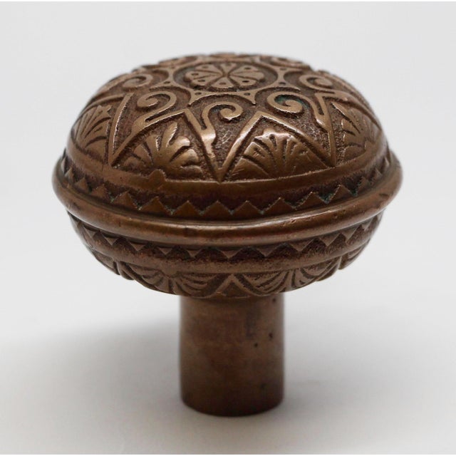 Traditional Vernacular Bronze Door Knob For Sale - Image 3 of 4