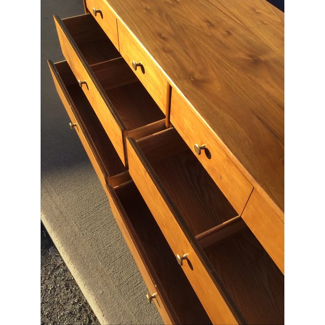 Kipp Stewart Mid-Century 1950s Walnut Drexel Declaration Dresser For Sale - Image 4 of 12