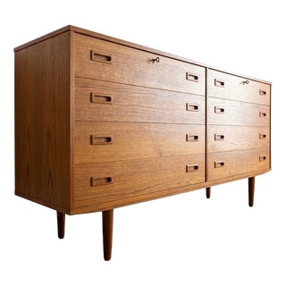 Vintage Danish Teak Sideboard with Drawers, 1950s For Sale
