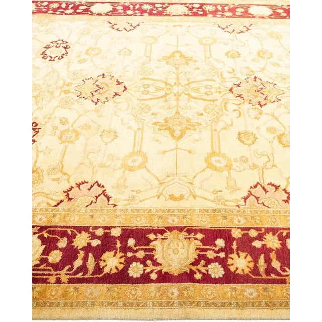 Solo Rugs Mogul, One-of-a-Kind Hand-Knotted Area Rug in Ivory, 6' 2" x 8' 10" For Sale - Image 4 of 8