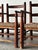 Rustic Pine Hearth Armchairs, France, Mid-20th Century — Set of Four For Sale - Image 17 of 18