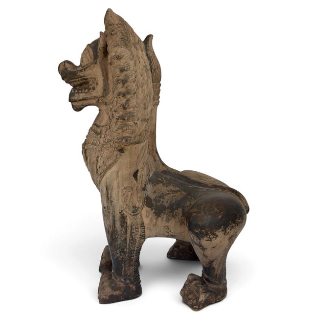 Austin Productions Vintage 1980 Austin Productions Foo Dog 21.75" Guardian Lion Statue Signed Large For Sale - Image 4 of 18