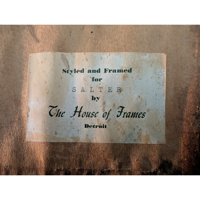 1974 Signed & Numbered Pencil Sketch | Woman With Horses & Dog, Framed For Sale In Washington DC - Image 6 of 6