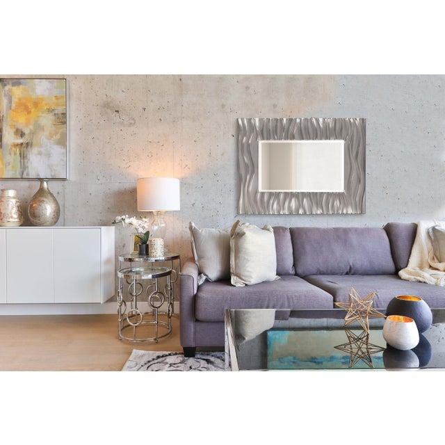 Zenith Mirror - Glossy Nickel For Sale In Chicago - Image 6 of 6