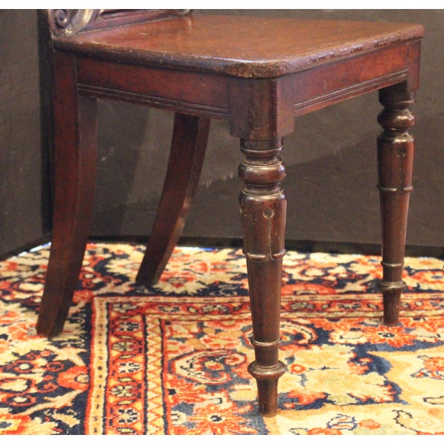 Circa 1840 English Armorial Hall Chair For Sale - Image 9 of 9