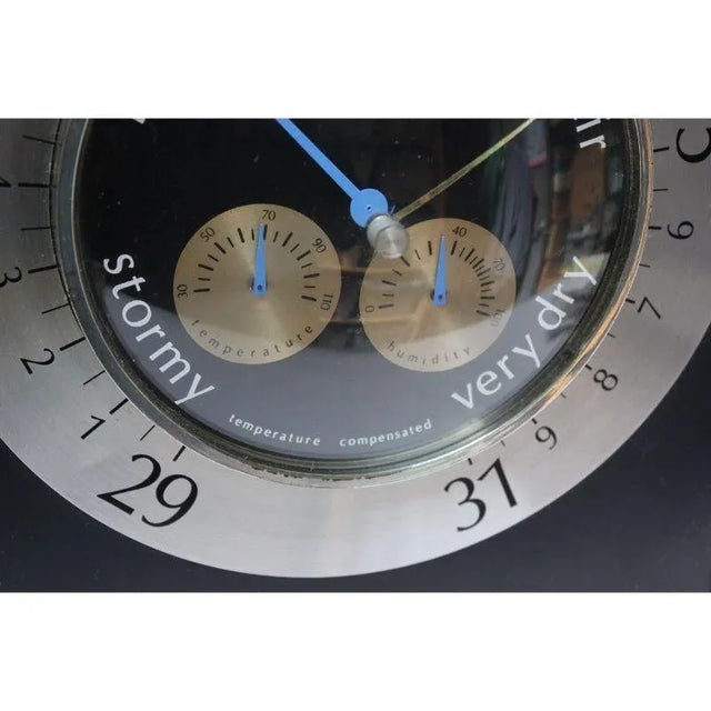 Metal Vintage "Sedgefield I" Weather Station Barometer by Taylor For Sale - Image 7 of 12