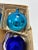 Vintage Large Kugel-Style Mercury Glass Christmas Ornaments, Blue & Teal, Set of 6 For Sale - Image 10 of 12