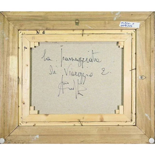 Michelangelo Cupisti, The Viareggio Promenade, Oil Painting, 1990s, Framed For Sale - Image 3 of 4