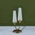 Petite Milk Glass Table Lamp With Pedestal Base For Sale - Image 10 of 16