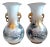 Mid-Century Japanese Kutani Porcelain Gilt Beast Handled Vases - a Pair For Sale